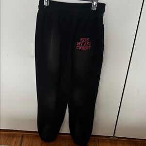 Kids Black Joggers